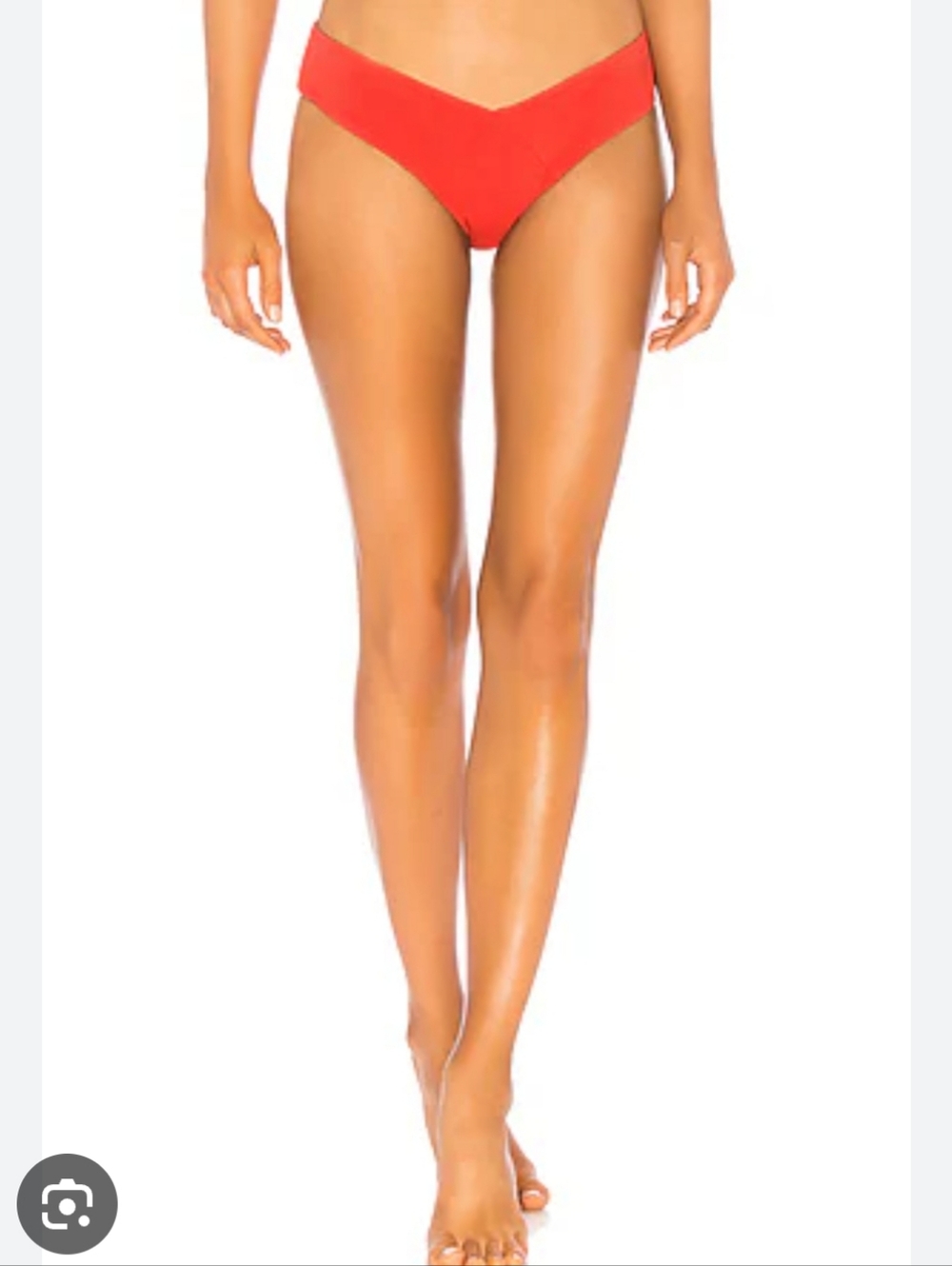 ZULU & ZEPHYR Afterglow Bikini Bottom In Red